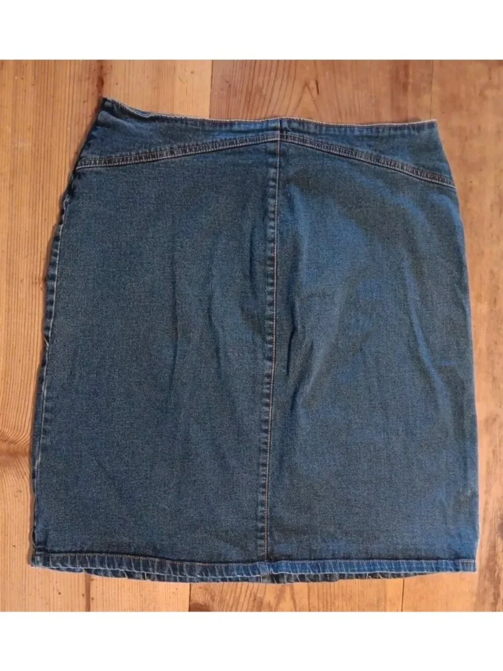 Vtg Y2K Faded Glory Denim Jean Skirt Women 14 A-line Pencil 1972 Special Edition